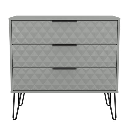 Harlequin Chest of Drawers Grey 3 Drawers 77cm