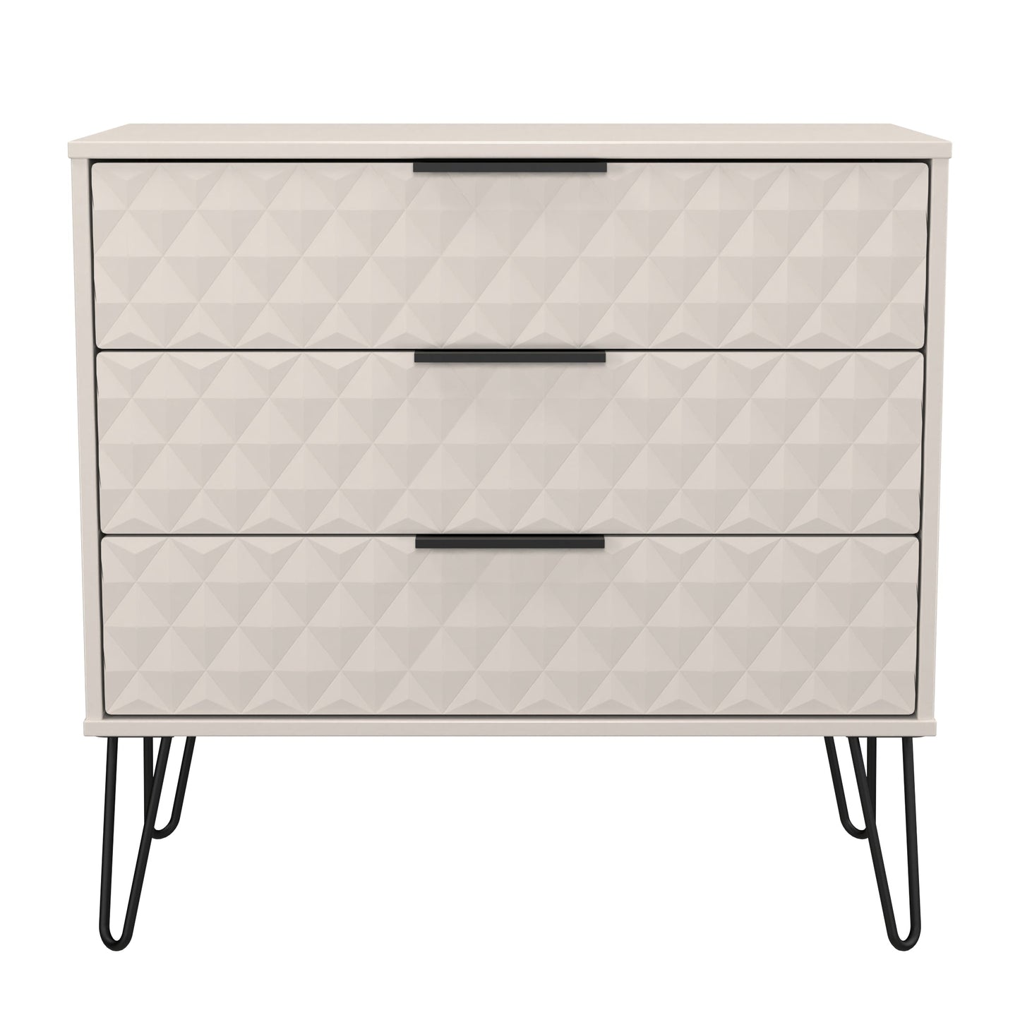 Harlequin Chest of Drawers Off-White 3 Drawers 77cm