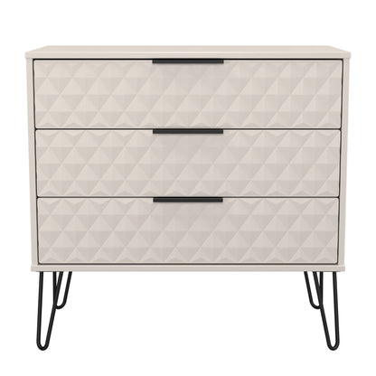 Harlequin Chest of Drawers Off-White 3 Drawers 77cm