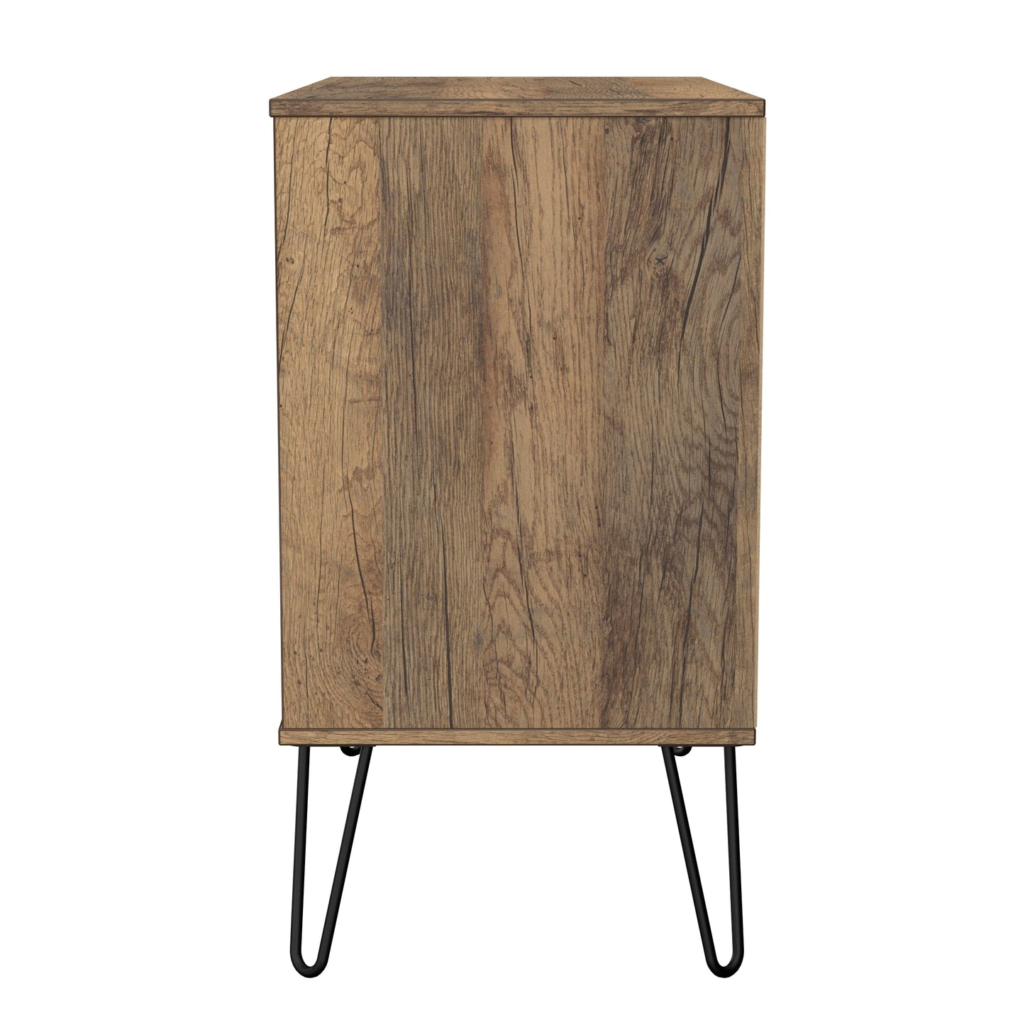 Harlequin Chest of Drawers White & Oak 3 Drawers 77cm