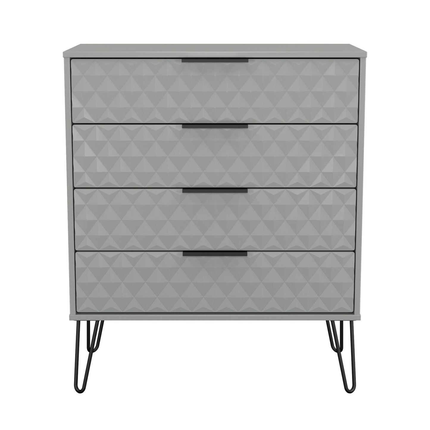 Harlequin Chest of Drawers Grey 4 Drawers 93cm