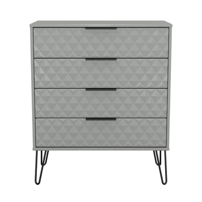 Harlequin Chest of Drawers Grey 4 Drawers 93cm