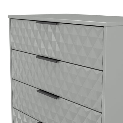 Harlequin Chest of Drawers Grey 4 Drawers 93cm