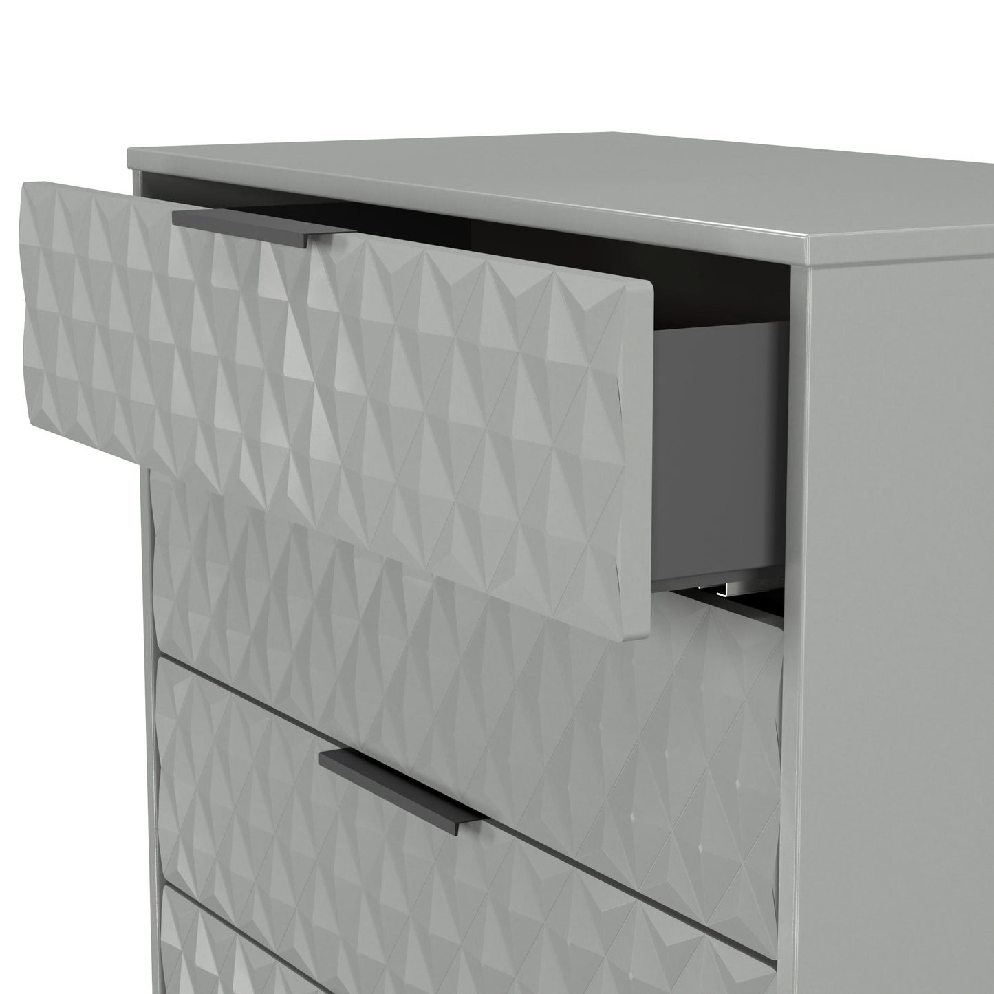 Harlequin Chest of Drawers Grey 4 Drawers 93cm