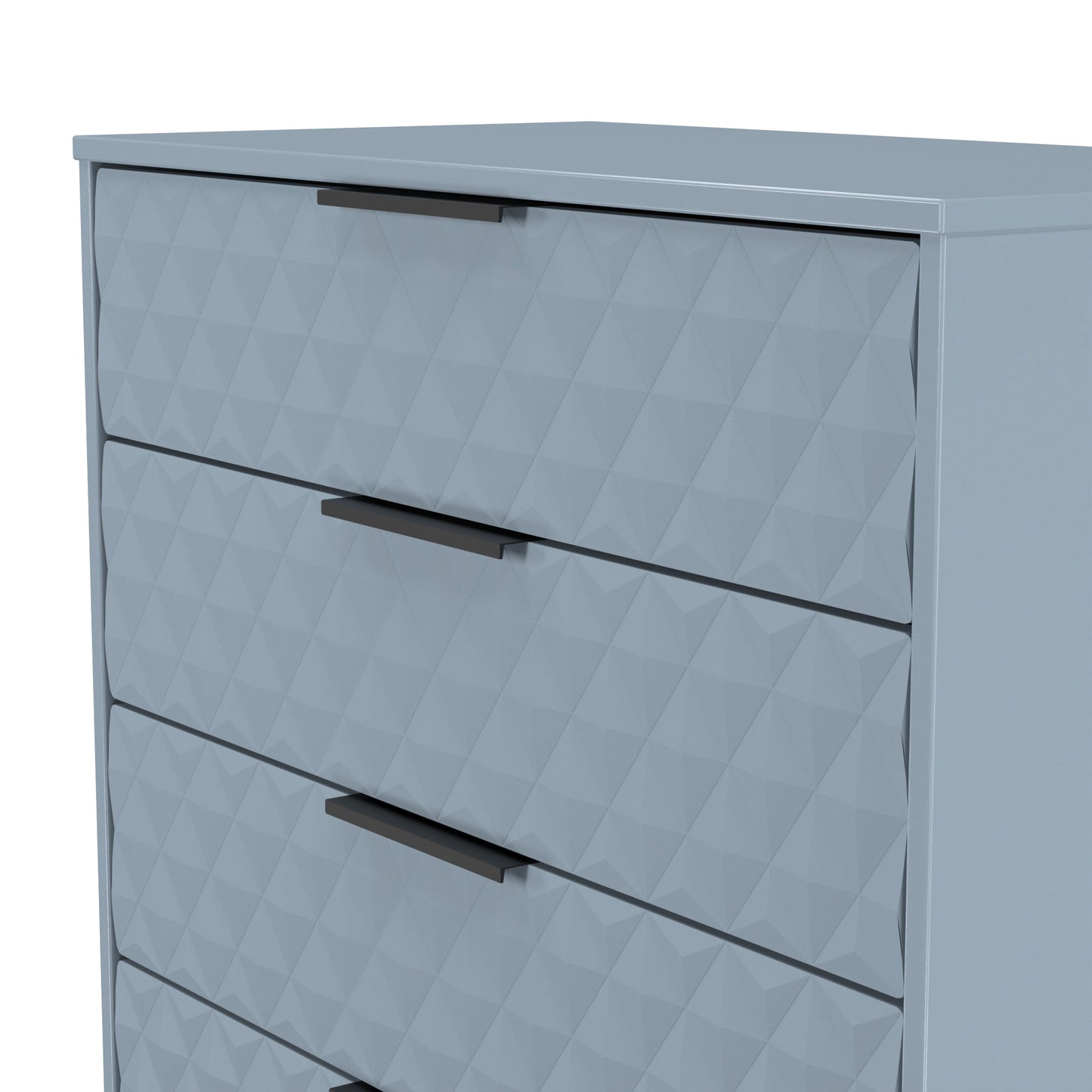Harlequin Chest of Drawers Light Blue 4 Drawers 93cm
