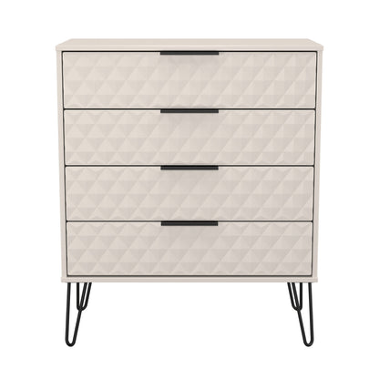 Harlequin Chest of Drawers Off-White 4 Drawers 93cm