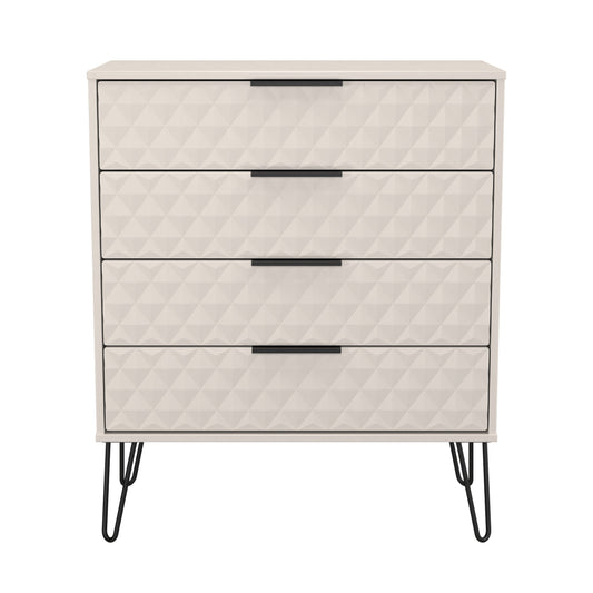 Harlequin Chest of Drawers Off-White 4 Drawers 93cm