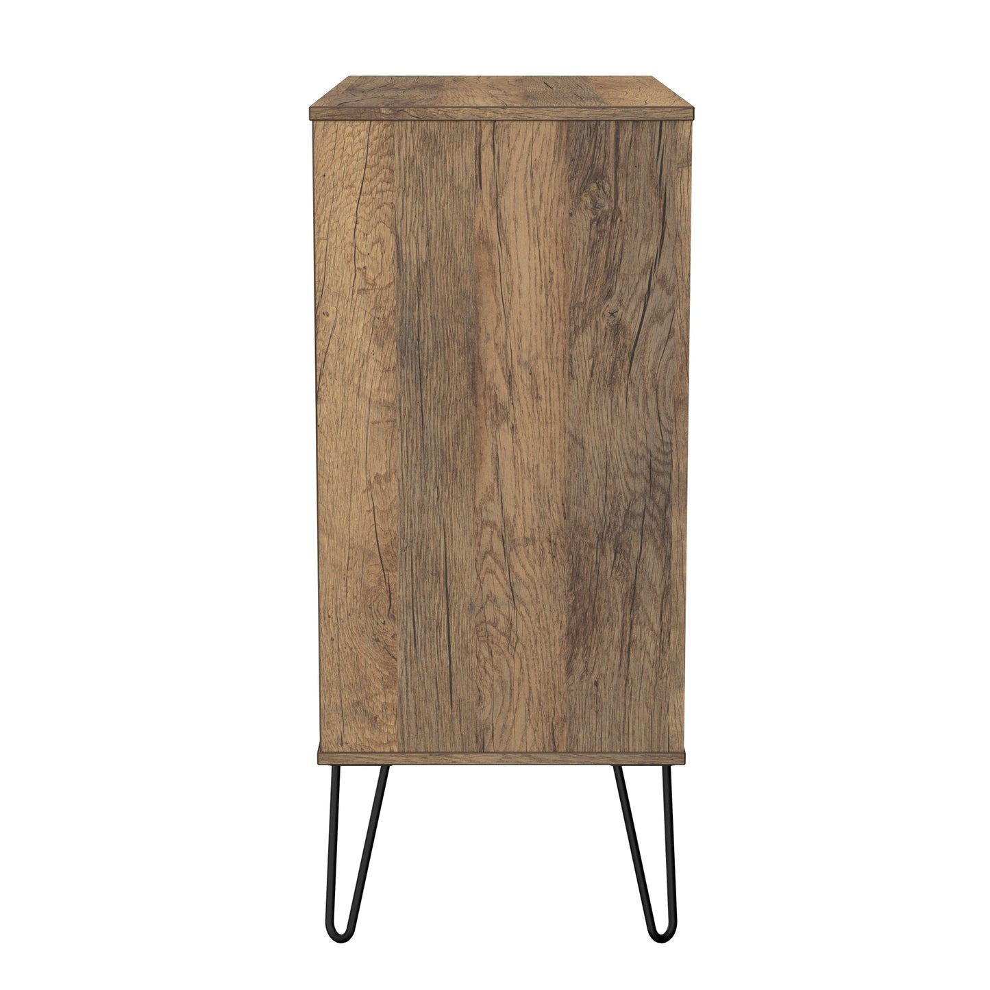 Harlequin Chest of Drawers White & Oak 4 Drawers 93cm