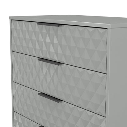 Harlequin Tall Chest of Drawers Grey 5 Drawers 109cm