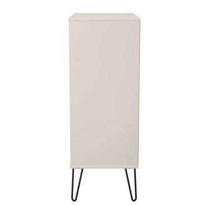 Harlequin Tall Chest of Drawers Off-White 5 Drawers 109cm