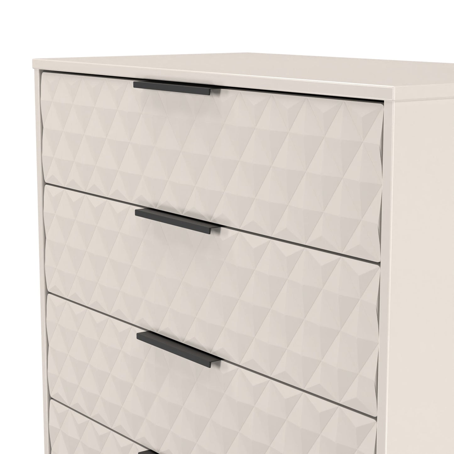 Harlequin Tall Chest of Drawers Off-White 5 Drawers 109cm