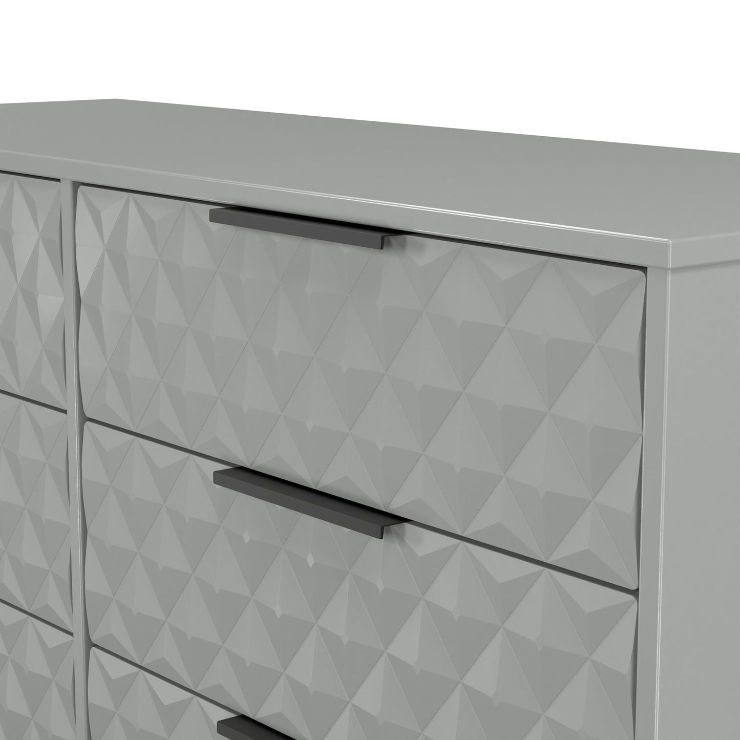 Harlequin Large Chest of Drawers Grey 6 Drawers 115cm