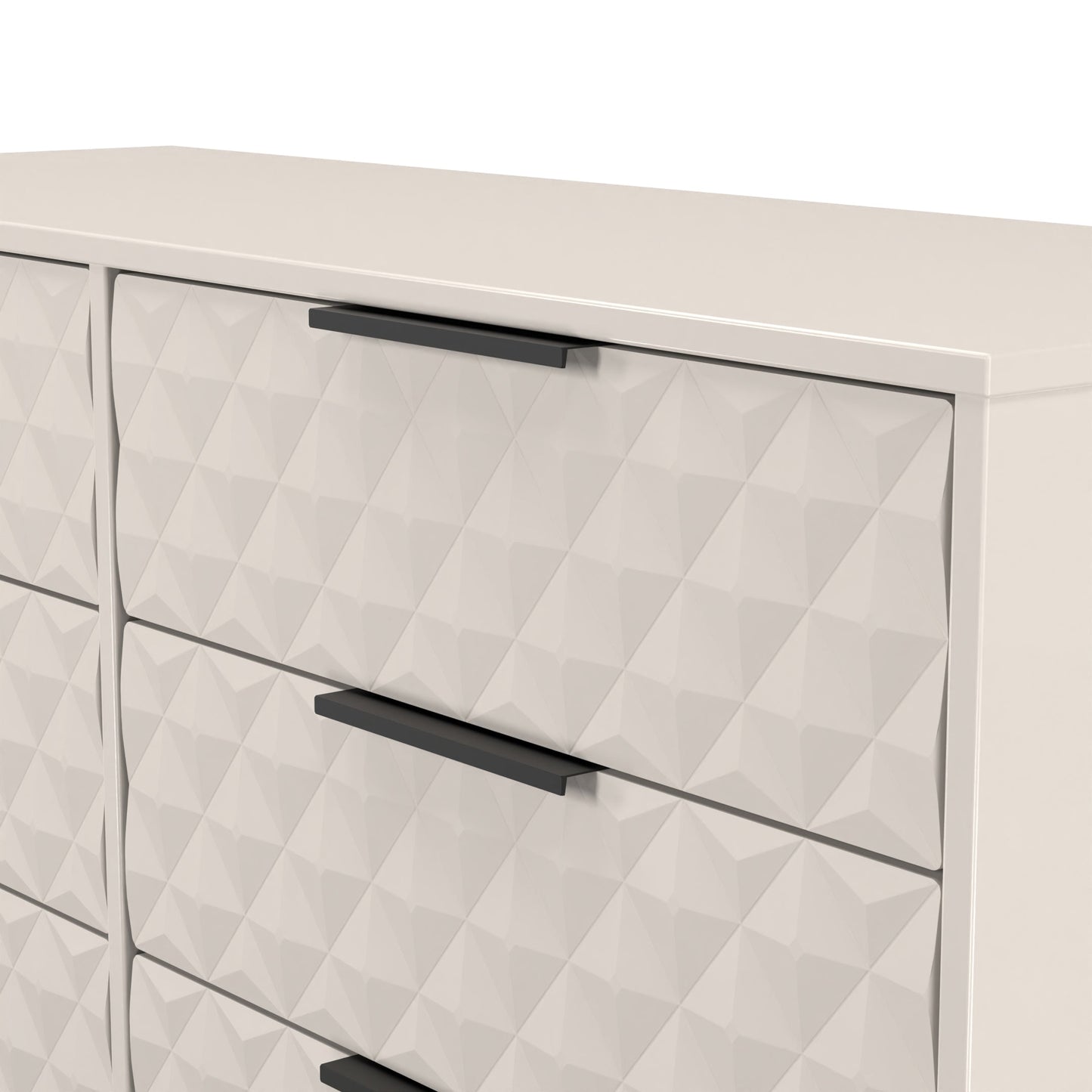 Harlequin Large Chest of Drawers Off-White 6 Drawers 115cm