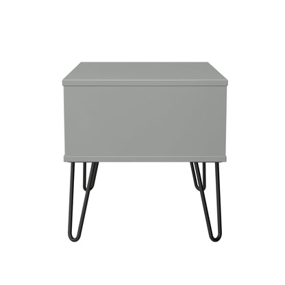 Harlequin Side Table Grey 1 Drawer 58cm