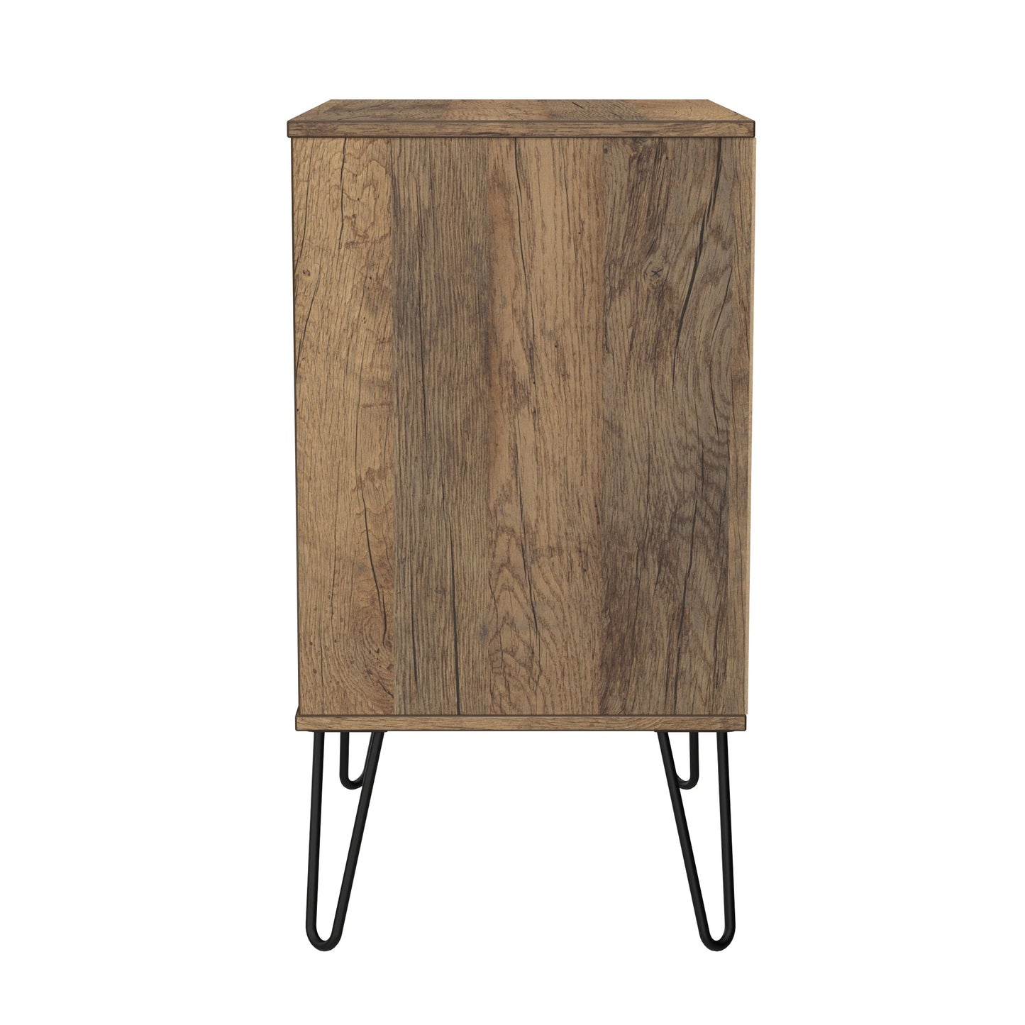 Harlequin Chest of Drawers White & Oak 3 Drawers 76cm