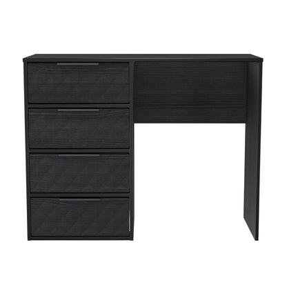 Harlequin Desk Black 4 Drawers 97cm