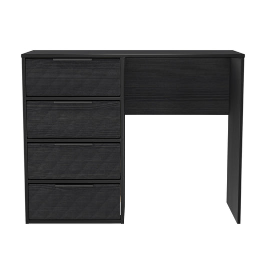 Harlequin Desk Black 4 Drawers 97cm