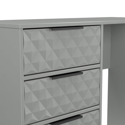 Harlequin Desk Grey 4 Drawers 97cm