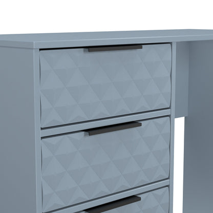 Harlequin Desk Light Blue 4 Drawers 97cm