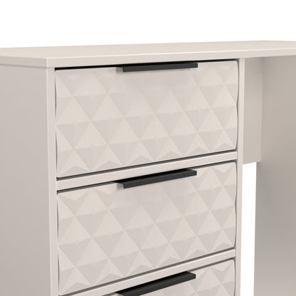 Harlequin Desk Off-White 4 Drawers 97cm