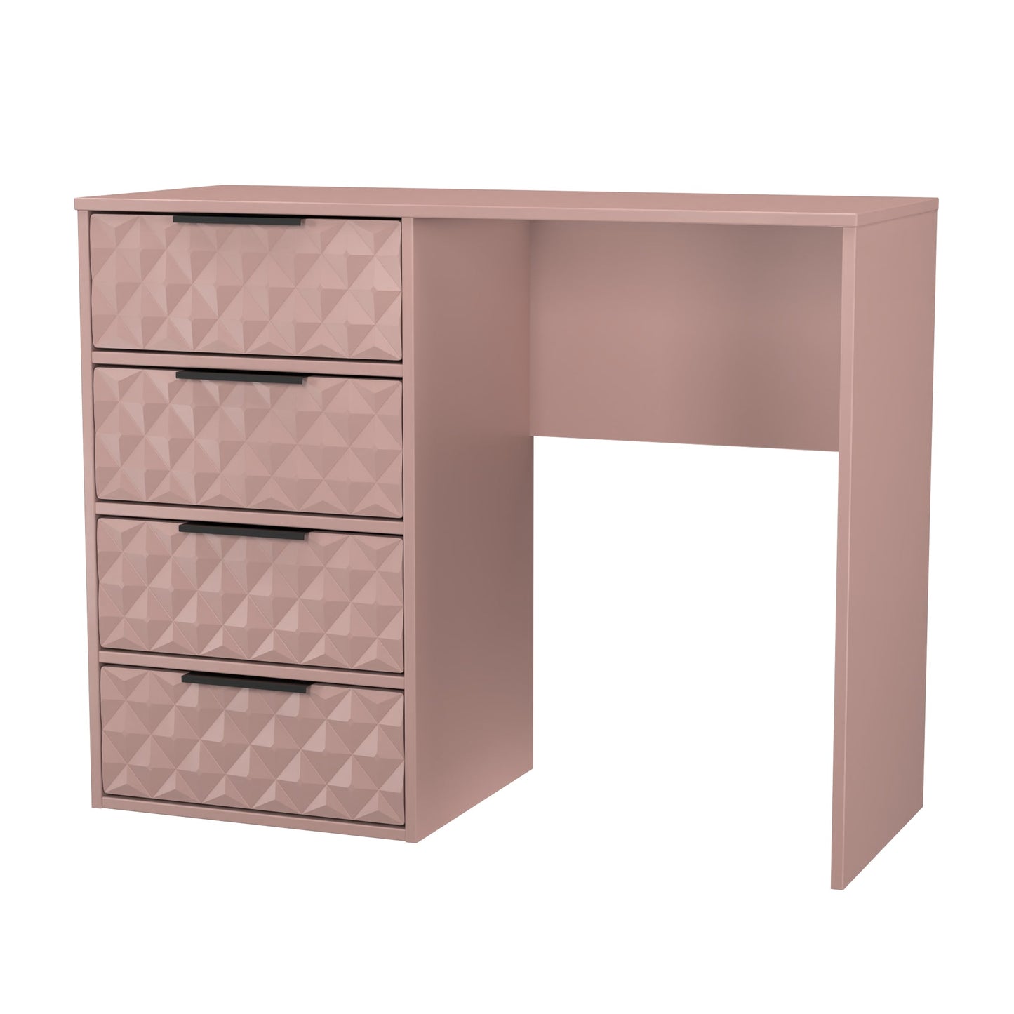 Harlequin Desk Pink 4 Drawers 97cm