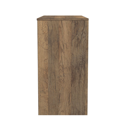 Harlequin Desk White & Oak 4 Drawers 97cm