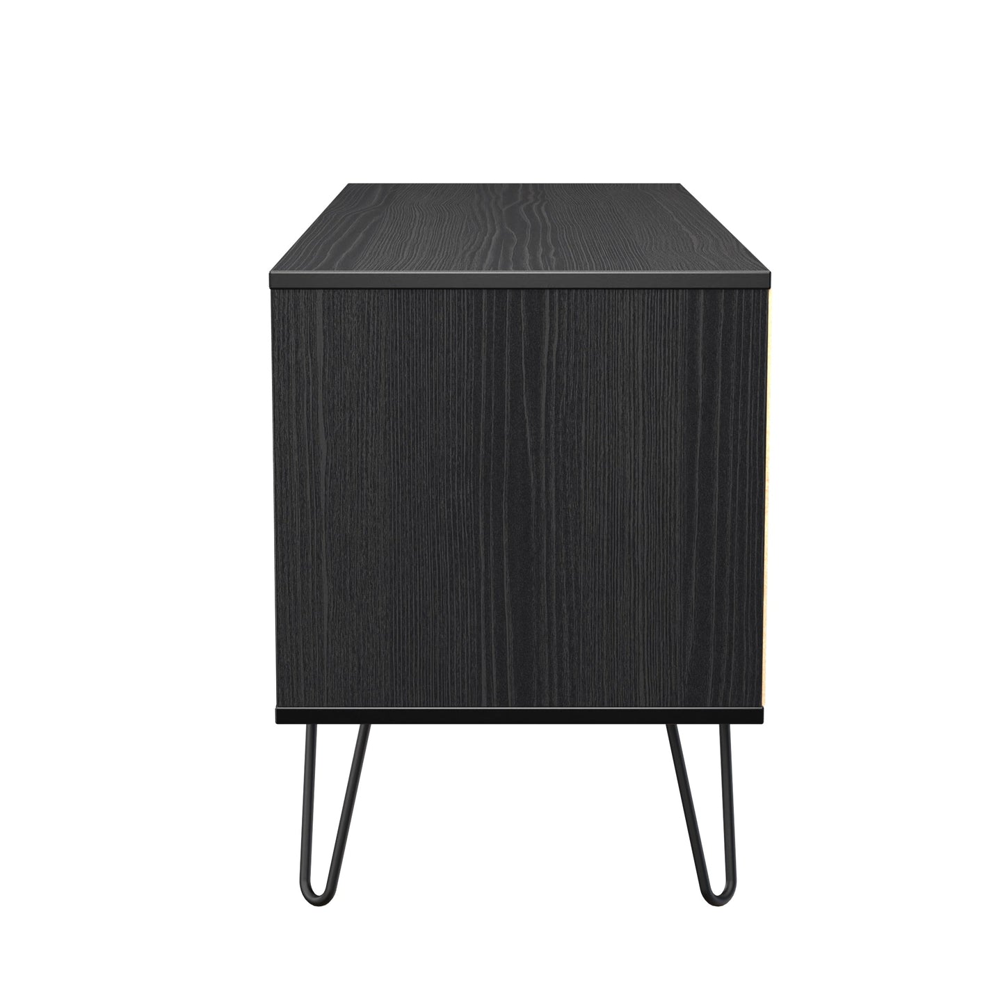 Harlequin Large Chest of Drawers Black 4 Drawers 115cm