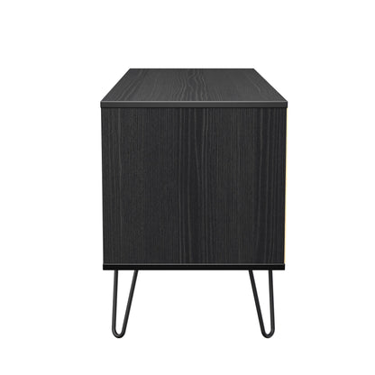Harlequin Large Chest of Drawers Black 4 Drawers 115cm