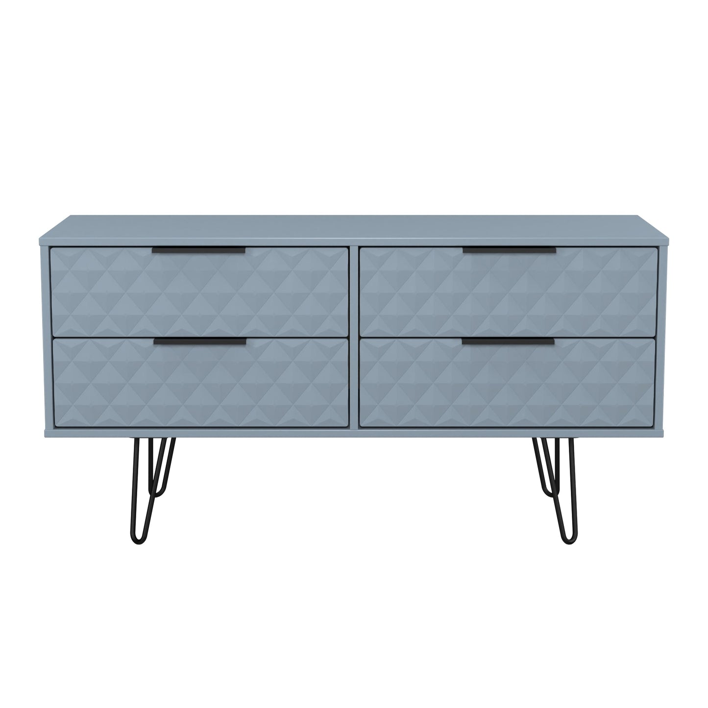 Harlequin Large Chest of Drawers Light Blue 4 Drawers 115cm