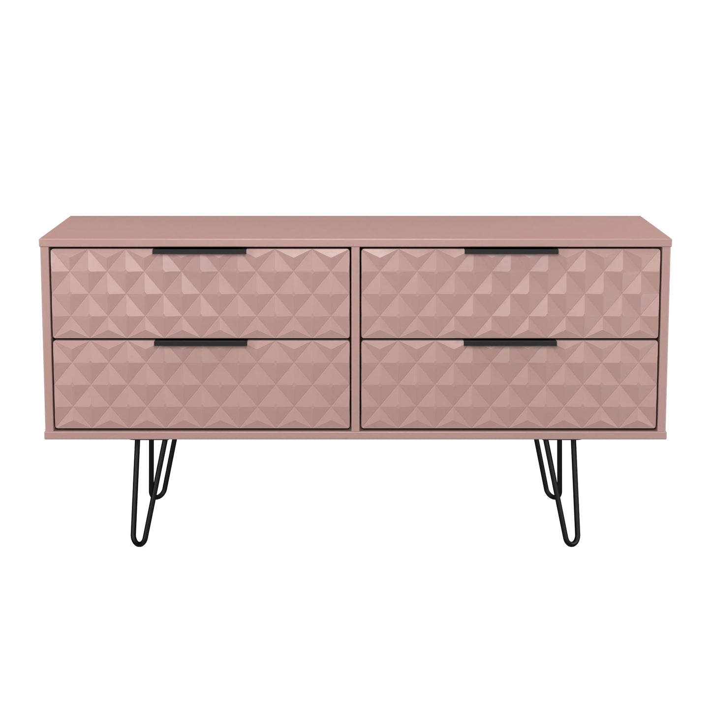 Harlequin Large Chest of Drawers Pink 4 Drawers 115cm