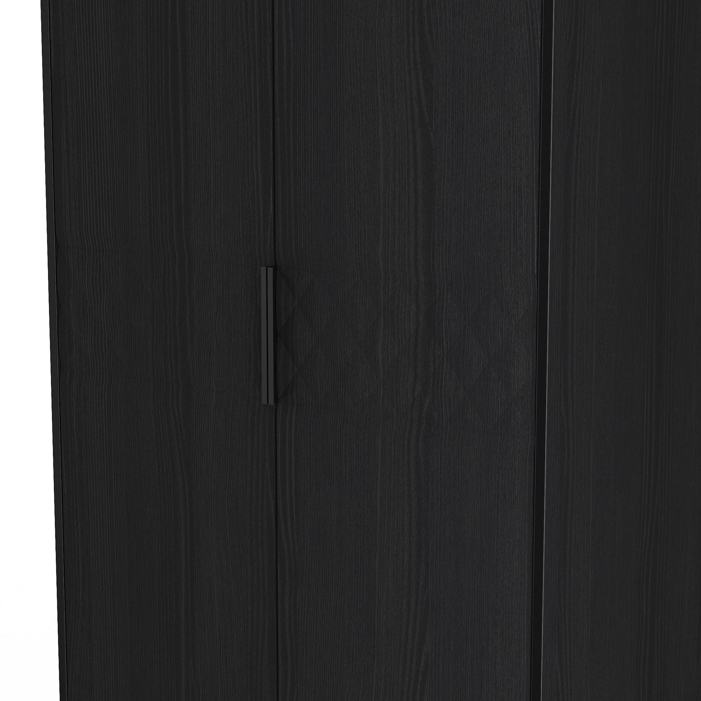 Harlequin Tall Wardrobe Black 1 Shelf 197cm