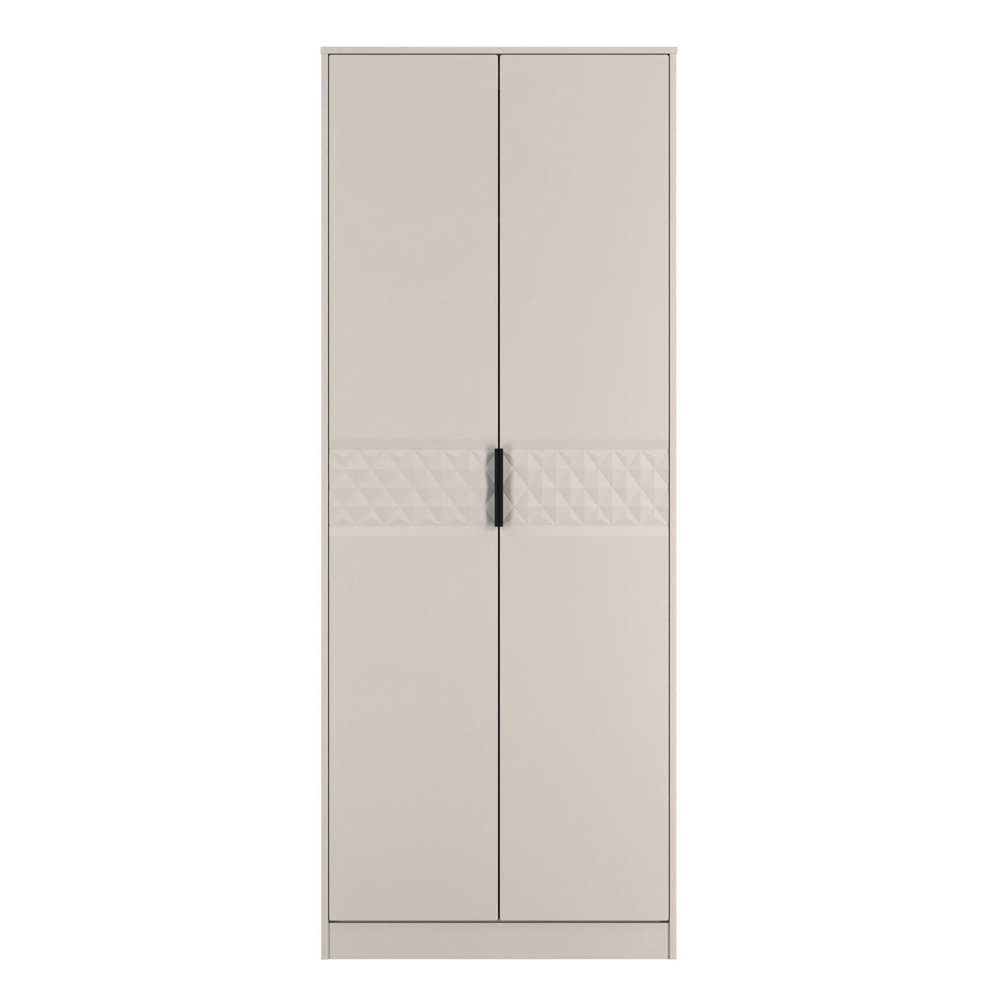 Harlequin Tall Wardrobe Off-White 1 Shelf 197cm