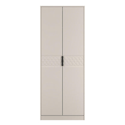 Harlequin Tall Wardrobe Off-White 1 Shelf 197cm