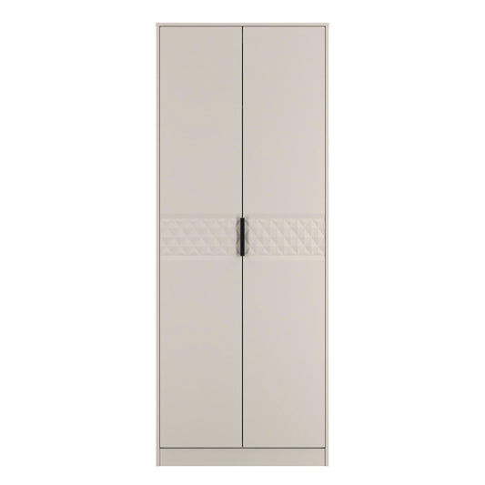 Harlequin Tall Wardrobe Off-White 1 Shelf 197cm