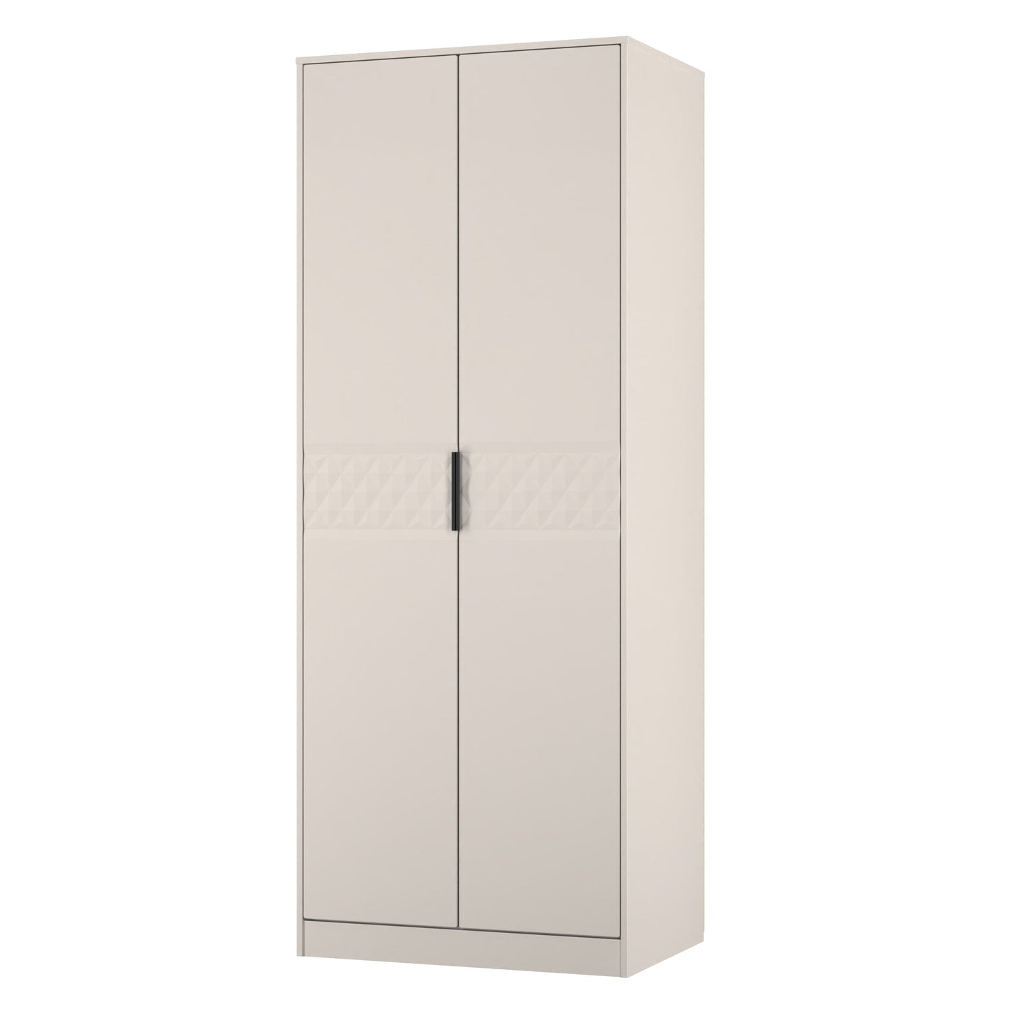 Harlequin Tall Wardrobe Off-White 1 Shelf 197cm
