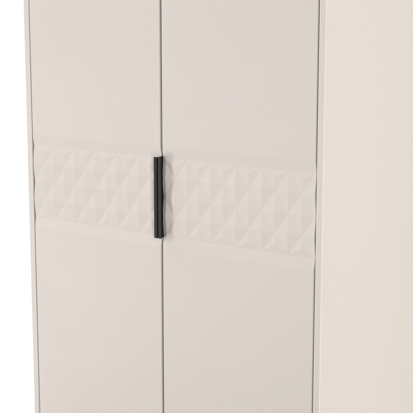 Harlequin Tall Wardrobe Off-White 1 Shelf 197cm
