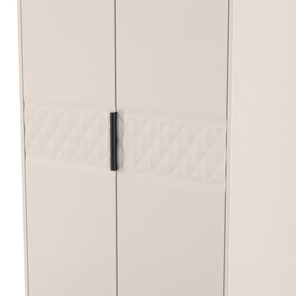 Harlequin Tall Wardrobe Off-White 1 Shelf 197cm