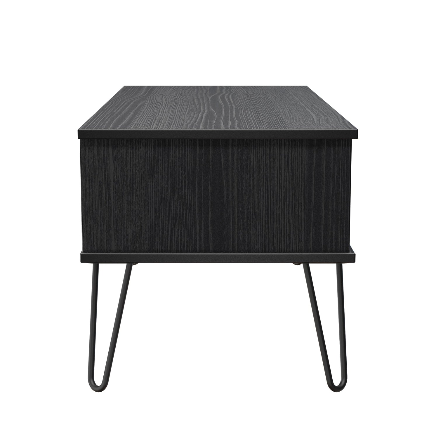 Harlequin Coffee Table Black 1 Shelf 1 Drawer 92cm
