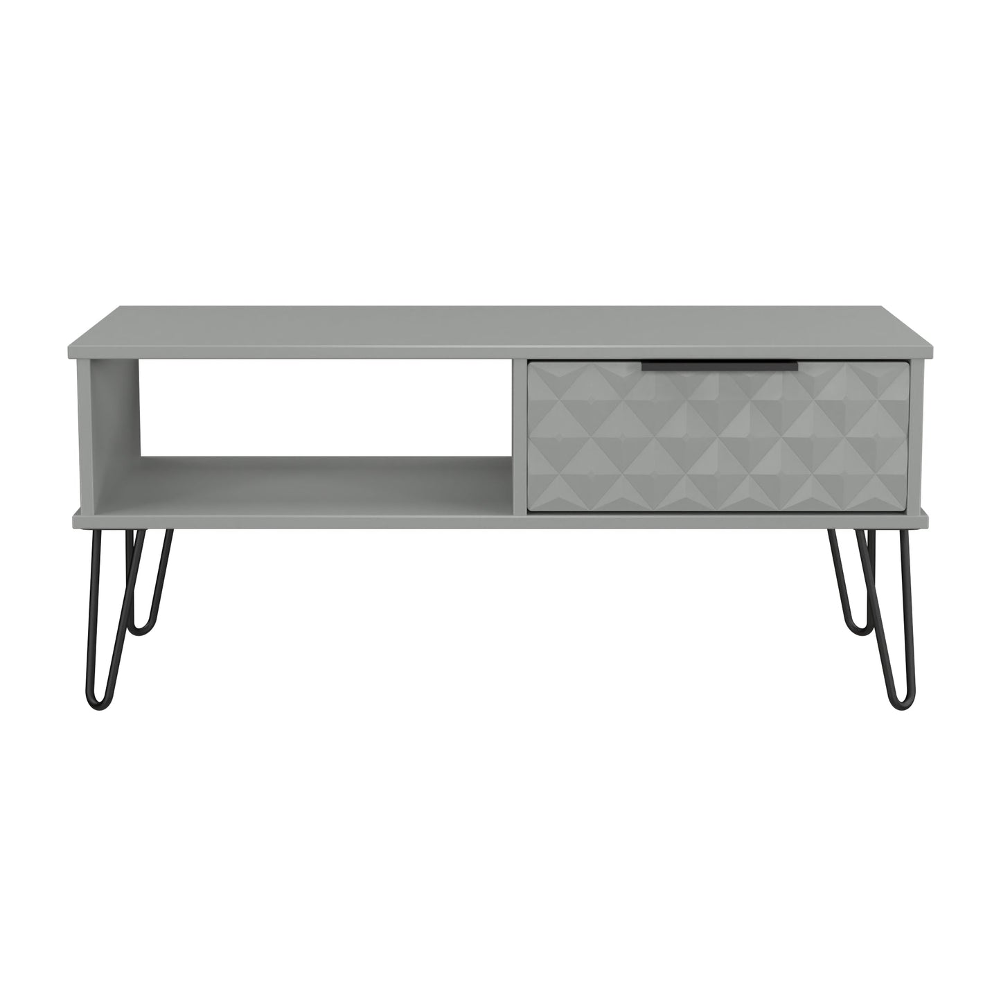 Harlequin Coffee Table Grey 1 Shelf 1 Drawer 92cm