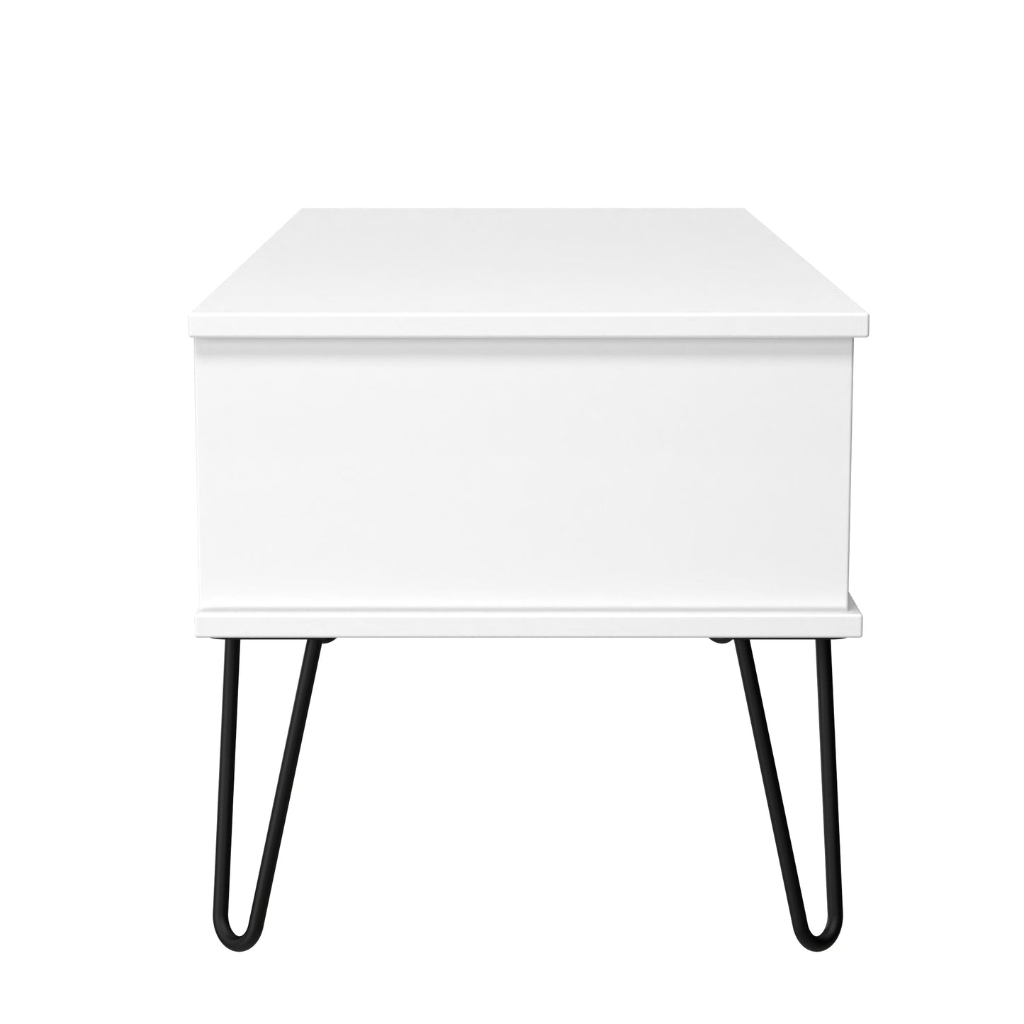 Harlequin Coffee Table Teal & White 1 Shelf 1 Drawer 92cm