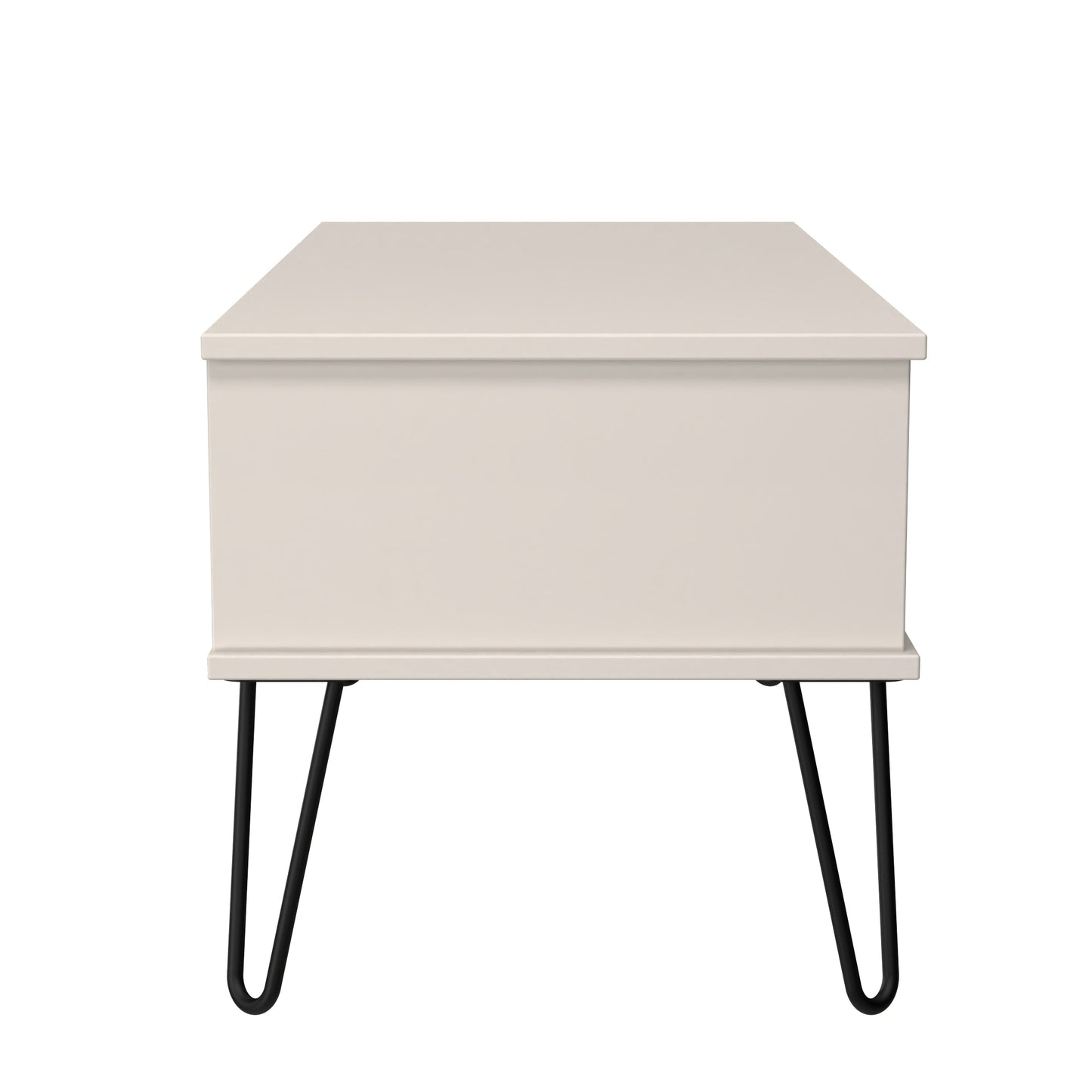 Harlequin Coffee Table Off-White 1 Shelf 1 Drawer 92cm