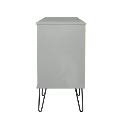 Harlequin Large Sideboard Grey 2 Shelves 6 Drawers 152cm