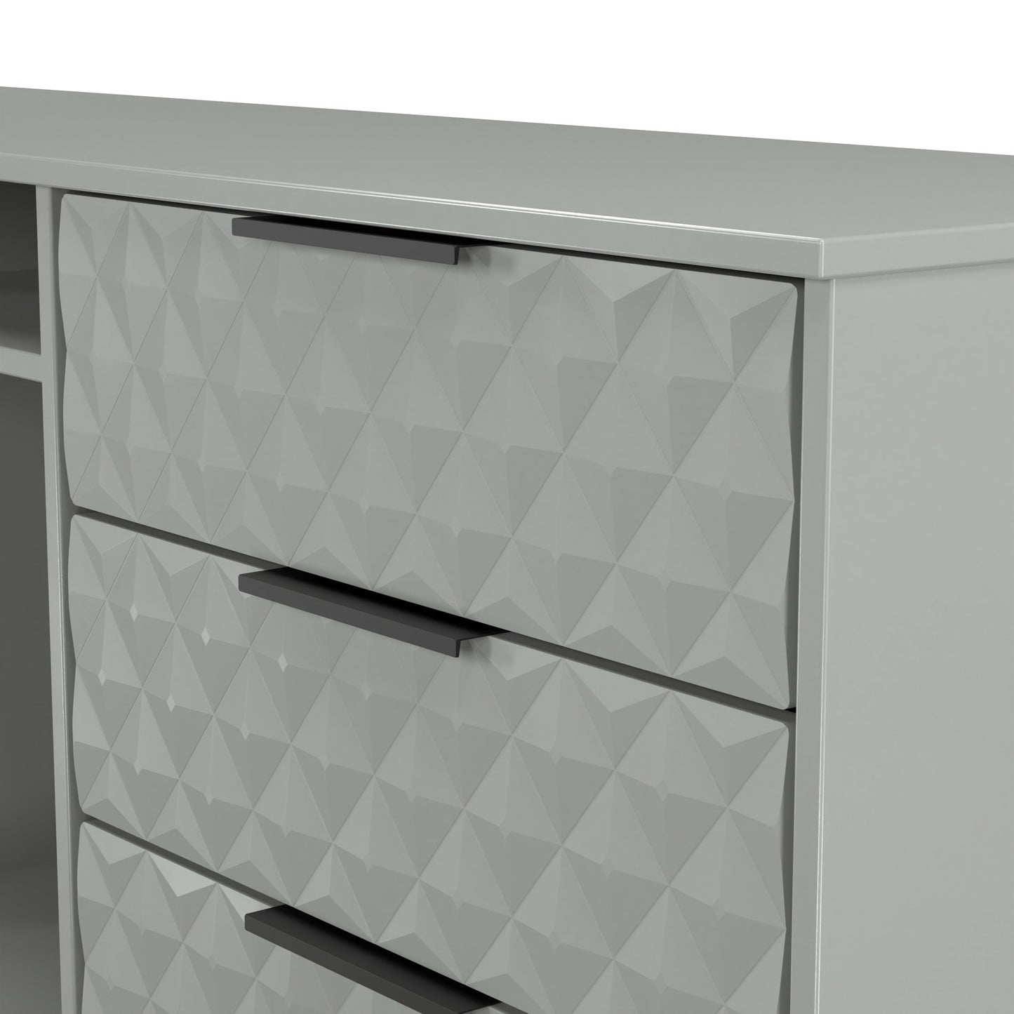 Harlequin Large Sideboard Grey 2 Shelves 6 Drawers 152cm