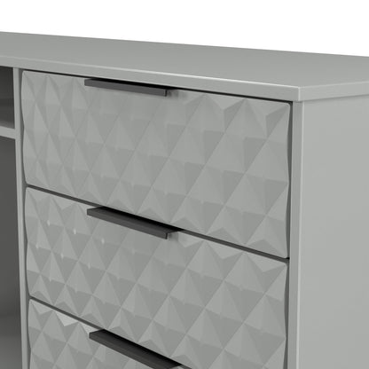 Harlequin Large Sideboard Grey 2 Shelves 6 Drawers 152cm