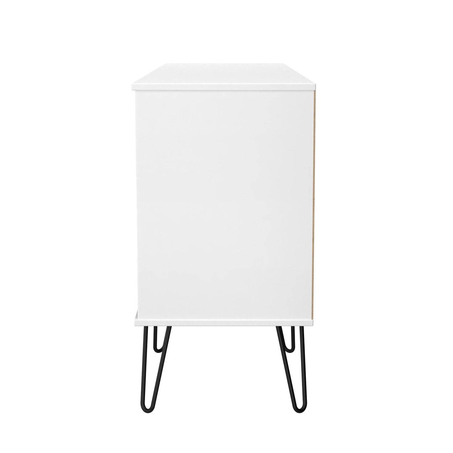 Harlequin Large Sideboard Teal & White 2 Shelves 6 Drawers 152cm