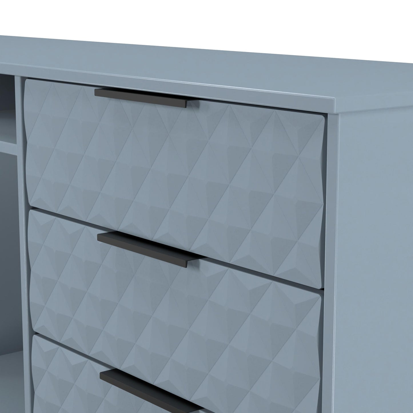 Harlequin Large Sideboard Light Blue 2 Shelves 6 Drawers 152cm