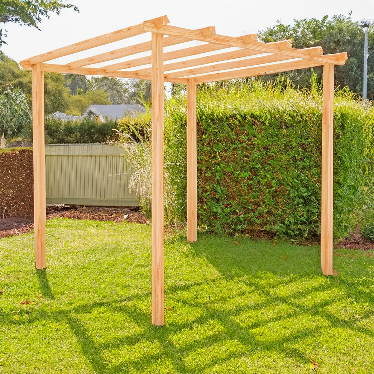 Ivy Garden Pergola by Shire Slatted