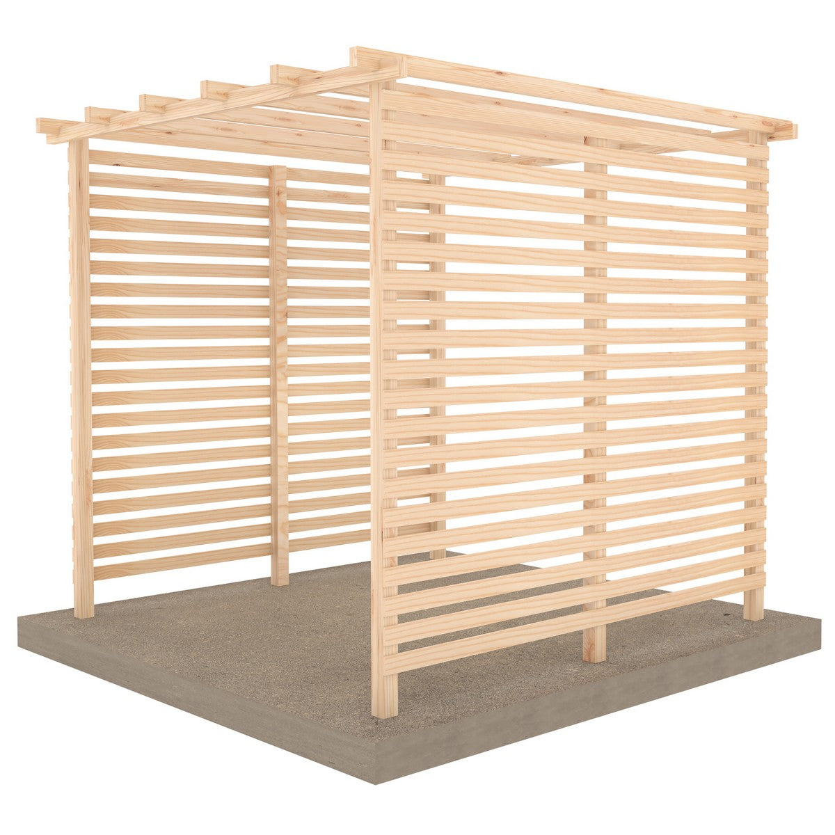 Ivy Garden Pergola & Sides by Shire Slatted