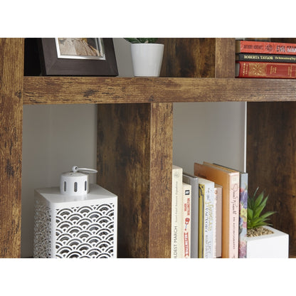 GFW Jakarta Tall Bookcase Brown 8 Shelves