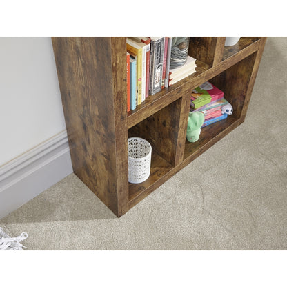 GFW Jakarta Tall Bookcase Brown 8 Shelves